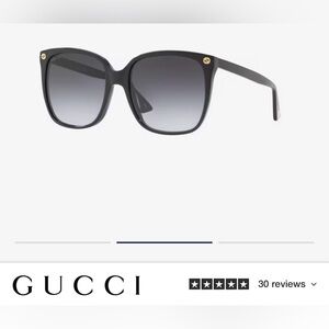 GUCCI Black Gradient Square Sunglasses New in Box, Dustbag, Velvet Case 🔥